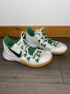 Nike Kyrie Flytrap 2 White Green Celtics B-Ball Shoes AO4436-100 Men Size 9.5 