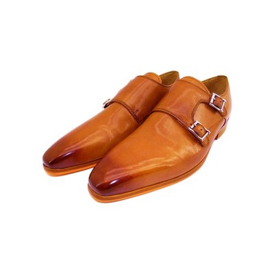 Melvin Hamilton Lance 10 Torino Tan Doppel Monk Strap Business Herren Schuhe 43