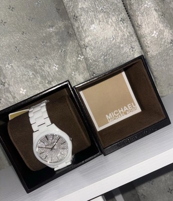 Women\'s slim white michael Kors watch Michael Kors Women main image 4