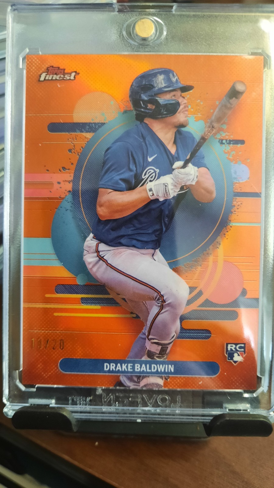 2025 Topps Finest - Uncommon Drake Baldwin #183 Orange Refractor /20 (RC)