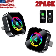 2PCS Wireless CarPlay Adapter For iPhone Apple Wireless Dongle Plug ＆ Play Wifi