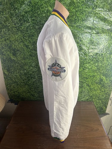 1992-93 Utah Jazz Basketball Issued Warm-Up Jacket Champion White Size 44+2+3 - Bild 3 von 5