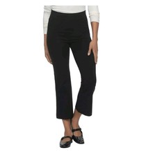 Felina Womens Black Pull-On Pants With Tummy Control Panel Smoothing Fit Size S