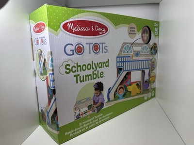 Melissa & Doug GO Tots Schulhof Tumble Holz Aktivität Spielset Spielzeug
