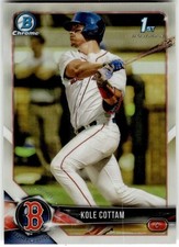 2018 Bowman Draft #BDC-69 Kole Cottam Chrome Refractors