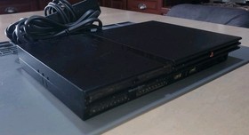 Sony PlayStation 2 PS2 Slim Console Black Bundle NEW DVD LASER! Tested! Works!