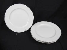 (4) Mikasa CAP02 Silver Moon Dinner Plates 10 3/4"
