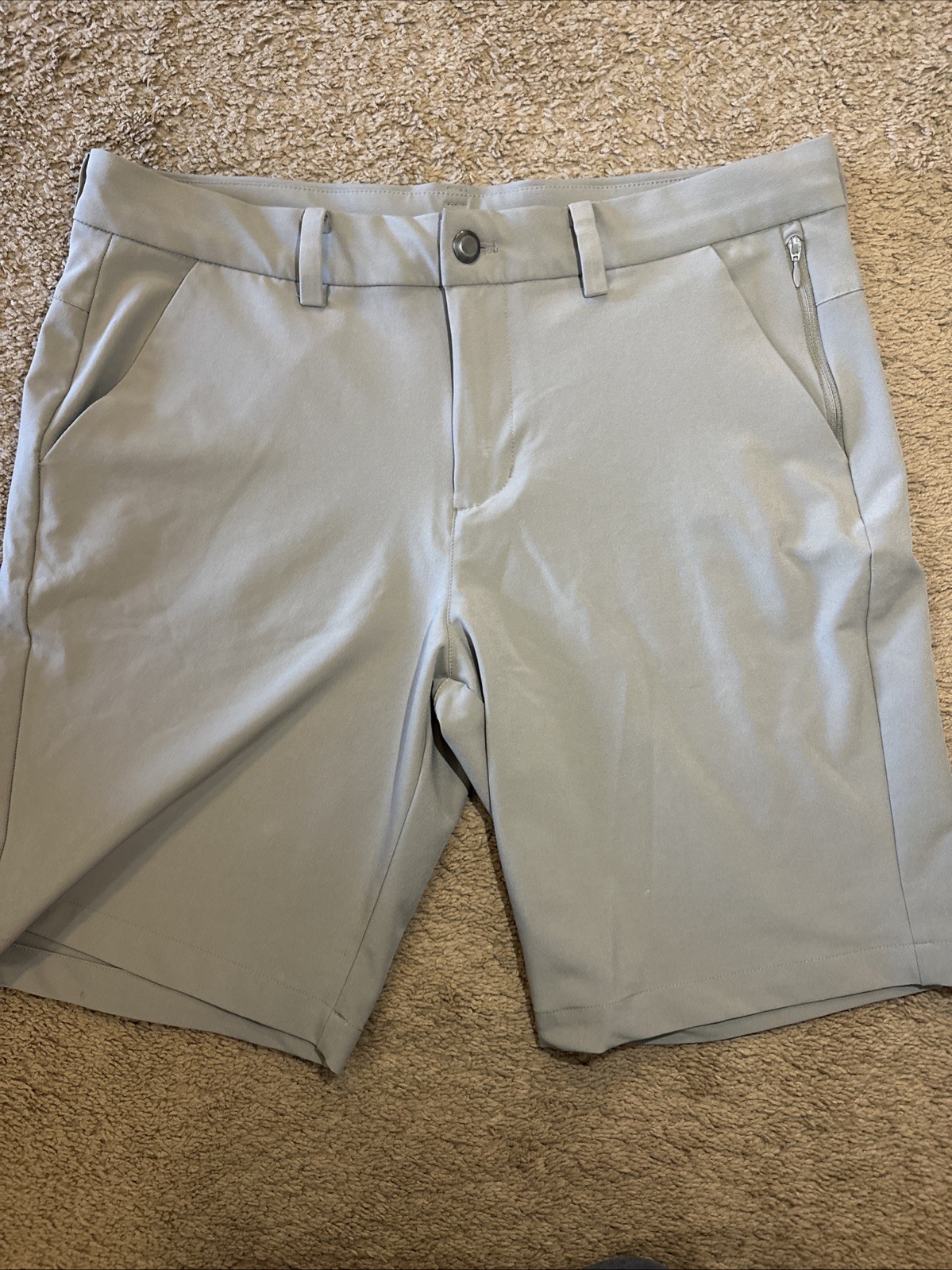 Saks Fifth Avenue Men’s Active Size 34 Gray Flat Front Shorts