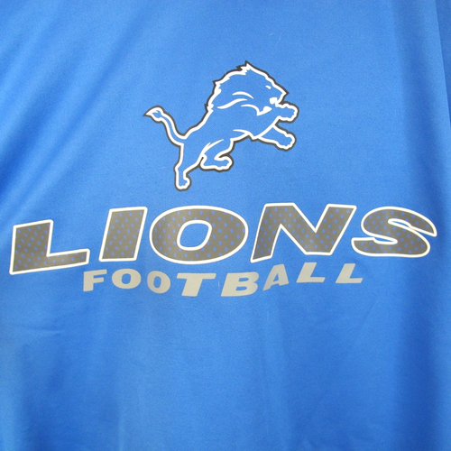 NFL Team Apparel Detroit Lions Long Sleeve Hooded Sweatshirt Hoodie Men's 2XL - Picture 3 of 8