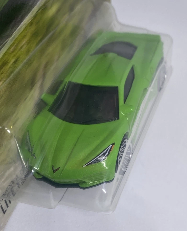MATCHBOX 2020 Corvette C8 Lime Green 90/125 Envy License Plate - Image 3 of 4
