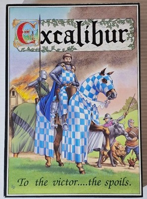 King Arthur Sirs Lancelot & Gawaine EXCALIBUR Board Game Partial Punch COMPLETE