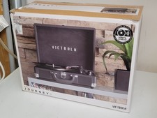 NEW Victrola Journey Suitcase Record Player Bluetooth Turntable, Black