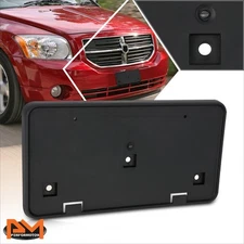 For 07-12 Dodge Caliber Front Bumper Tow Hook License Plate Tag Mounting Bracket