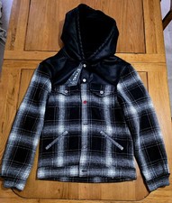 Giacca Parka Marc Jacques Burton MJB Tartan con Cappuccio Magma Taglia 46 Made in Italy