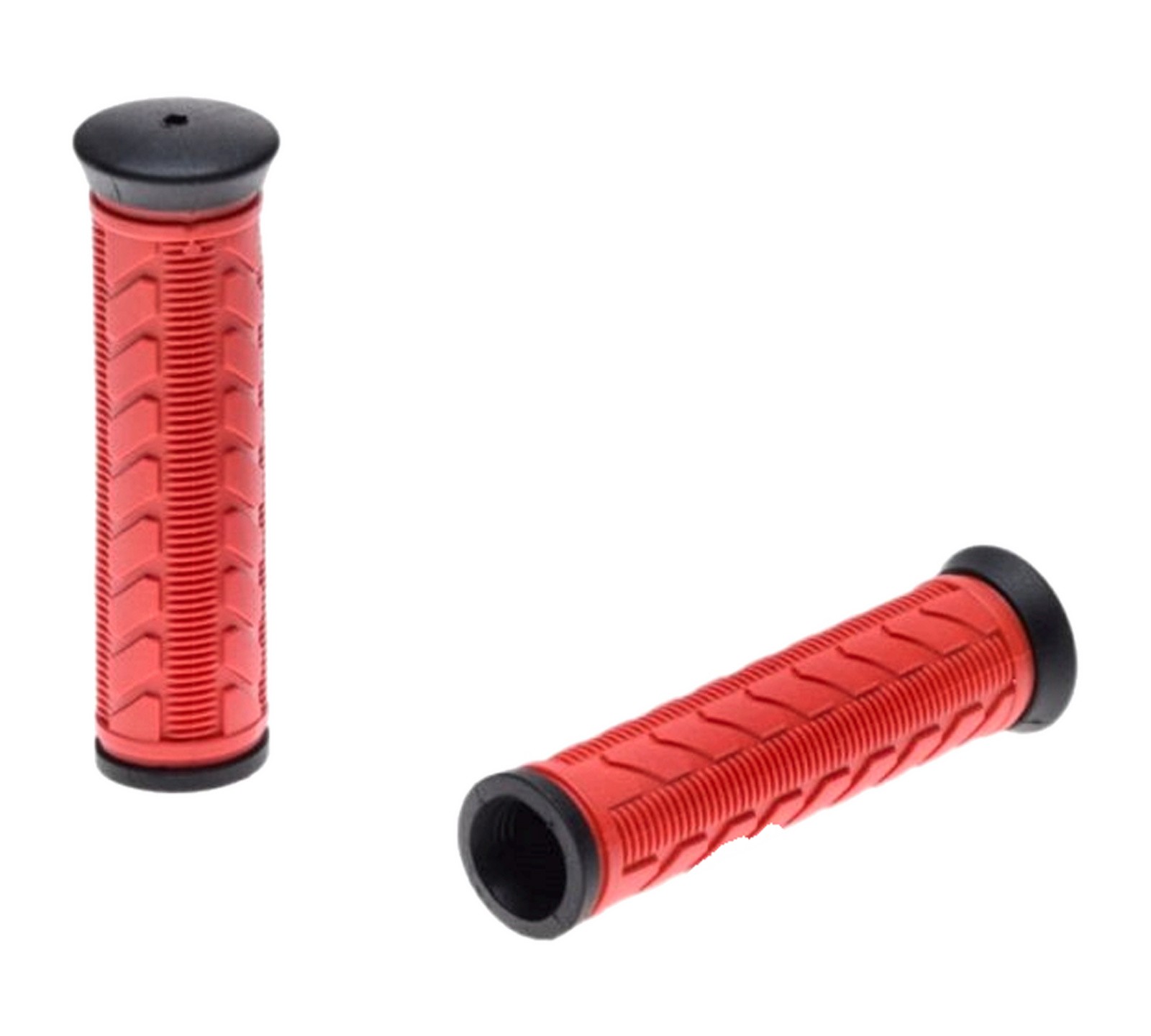 Poignée de guidon vélo gel rouge V-Grip anti-vibrations