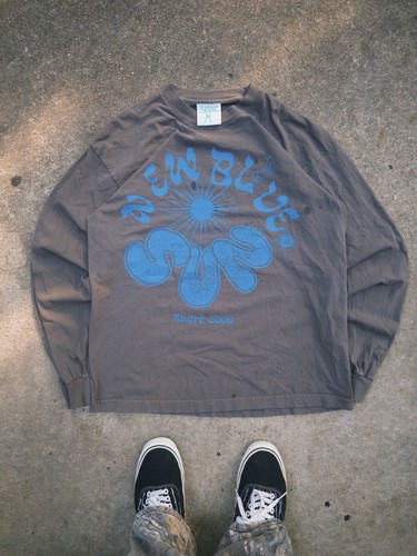 Online Ceramics André 3000 Grey Longsleeve T-Shirt L
