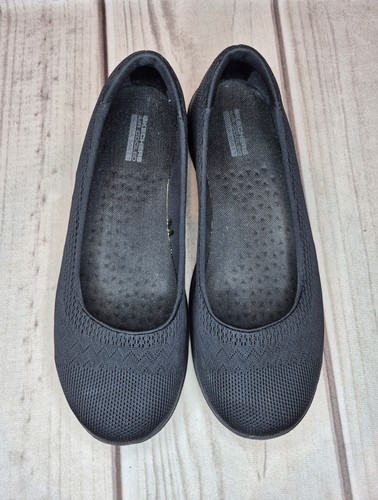 Skechers Go Walk Lite Dreamer 15400 para mujer talla 9,5 planos cómodos sin cordones negros - Imagen 6 de 12