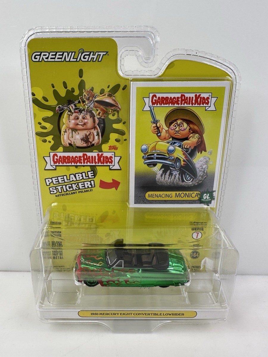 GreenLight Garbage Pail Kids グリーンライトミニカー Rare Greenlight Garbage Pail Kids 1950 Mercury Eight Green