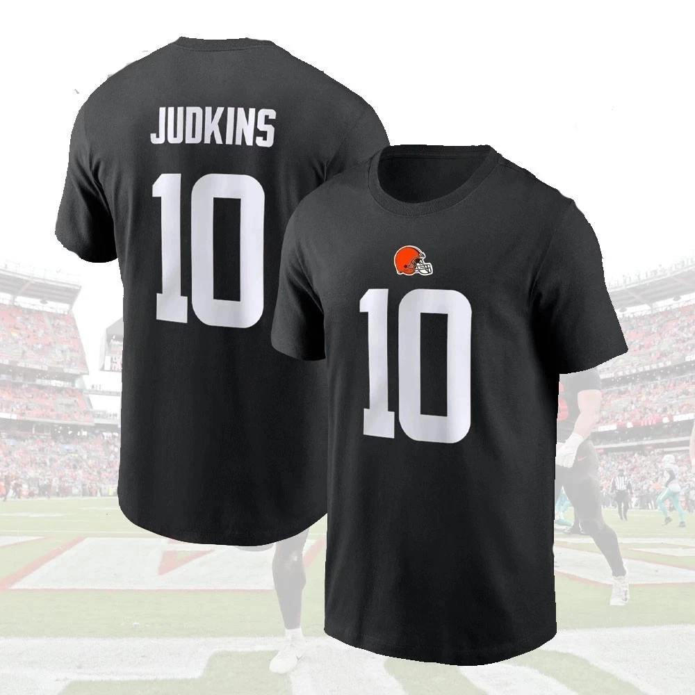 Quinshon Judkins #10 Cleveland Browns Team Name and Number