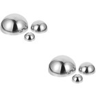 6 stücke Edelstahl Hohl Kugelspiegel Polieren Halbkugel Garten