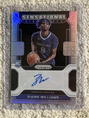 Panini 2021-22 Prizm Ziaire Williams Sensational Signatures Auto RC SS-ZWL