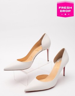 RRP€695 CHRISTIAN LOUBOUTIN Leather D'Orsay Heels US10 EU40 UK7 Made in Italy