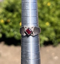 Almandine Garnet 925 Ring s6.5 Vintage 24.75 ...