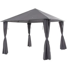 Blooma Shamal Anthracite Square Gazebo Tent (H) 2.7m (W) 3m (D) 3m