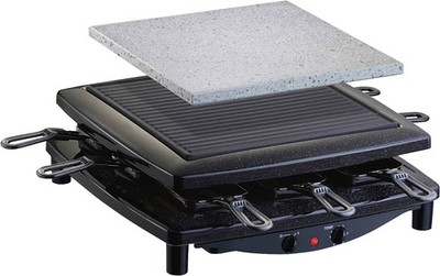 Steba Raclette Grill RC 3 Plus Grillfläche Naturstein 26x26 cm  + 8 Pfä. B Ware