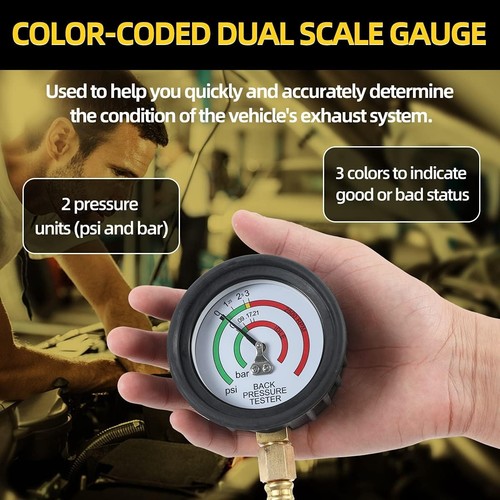 CMTOOL Exhaust Back Pressure Tester Kit with Carton Packaging, Professional... - 第 4/9 張圖片