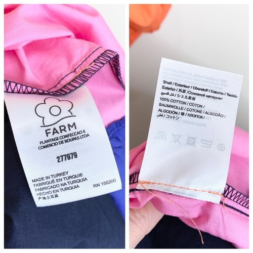 NUEVO Maxi Vestido Farm Rio x Anthropologie en Niveles Bloqueo de Colores (Talla L Pequeño) - Imagen 14 de 16