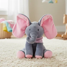 Ellie Pink Peek-A-Boo Elephant | Singing Animated Plush Toy for Babies