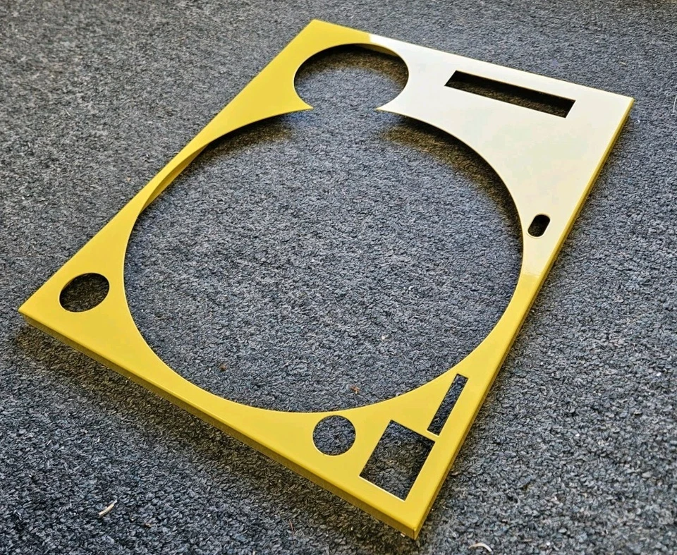 Capa frontal Technics AMARELA para toca-discos SL1200MK2/SL1210MK2 - Imagem 3 de 4