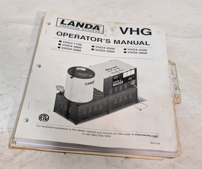 #ad Landa Pressure Washers Operator Manual Parts List for VHG HEG Hot Water More $39.99