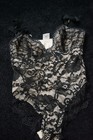 Small black lace lingerie teddy one piece adj straps nylon spandex nnt — photo 9