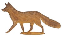 Dekofigur Fuchs H:33 Cm Im Rost Design - Rostfigur FüR Den Garten, Gartendeko