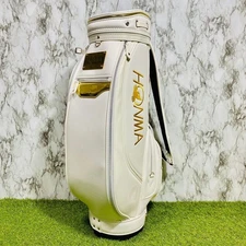 Luxury Honma Aizu Art Cart Caddy Bag White 5-Way Divider Premium Golf Japan