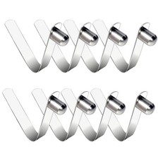 8 Pcs Kayak Paddle Spring Snap Clips, Tent Pole Clips, Stainless Steel Push B...