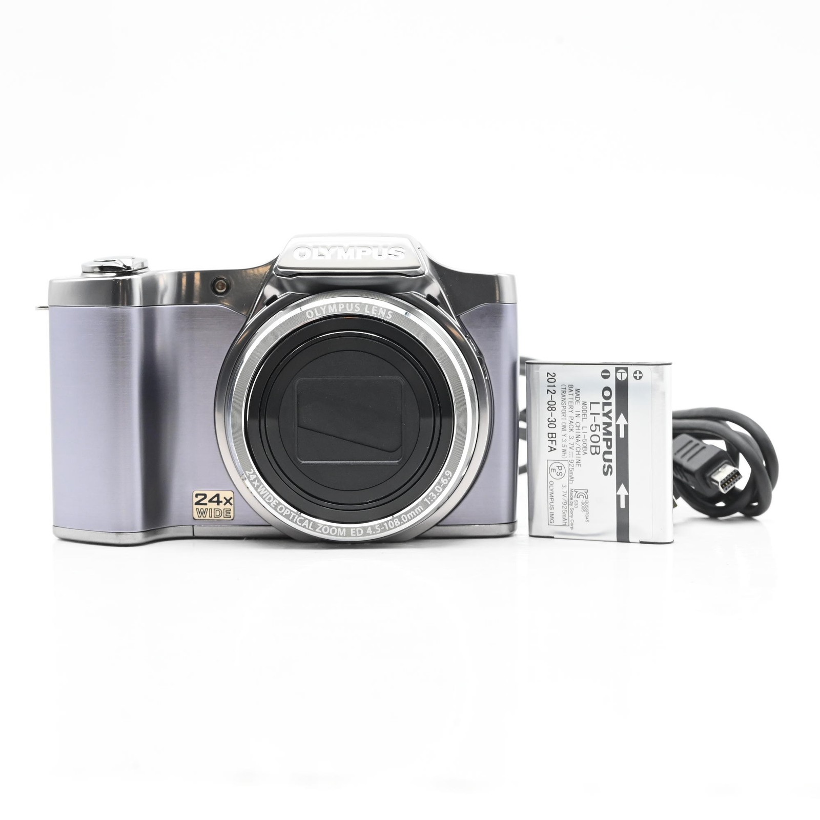 Olympus SZ-14 14MP Digital Camera w/24x Optical Zoom Silver #670
