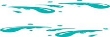 Vinyl Flames Decals Long # 11 Car Truck Golf Cart Boat Trailer Truck USA Made