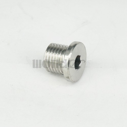 M14x1.5mm Male SS304 Countersunk End Plug With Flange Internal Hex Head Socket - Picture 4 of 4