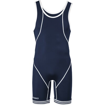 ASICS Snap Down Singlet JT1155 - Navy / White - 2XS, 3XS