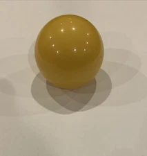 Vintage 2-1/4" Cue Ball Yellow/Brown Aged Pool Billiards Replacement