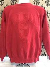 Vintage TULTEX Ohio State College Sweatshirt XL Embossed Brutus Buckeye