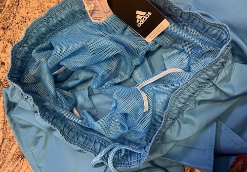 Adidas Teens Boys Swimwear FJ3381 Solid CLX SH SL Swim Shorts Blue UK 30” New - Picture 7 of 16