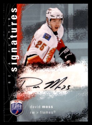 2007-08 Be A Player Signatures #SDM David Moss Calgary Flames {A}