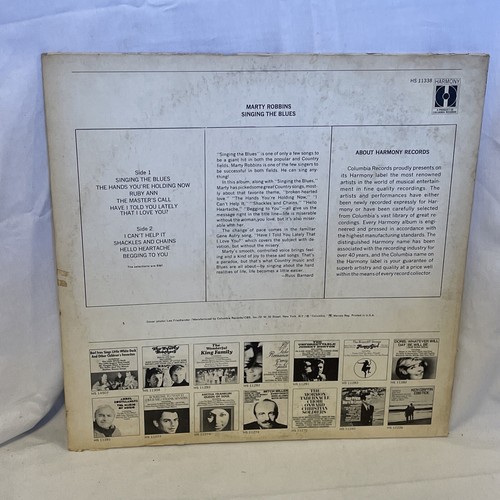 Marty Robbins Singing The Blues (Vinyl, 1969) Harmony HS 11338 VG LP Record - Picture 3 of 11