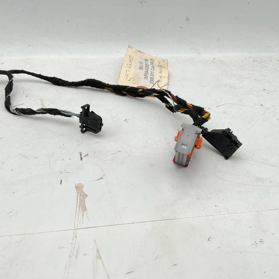 Arnés de cableado de puerta derecha 2007-2008 Porsche Boxster Cayman 911 99761264807 Foto 2 de 4