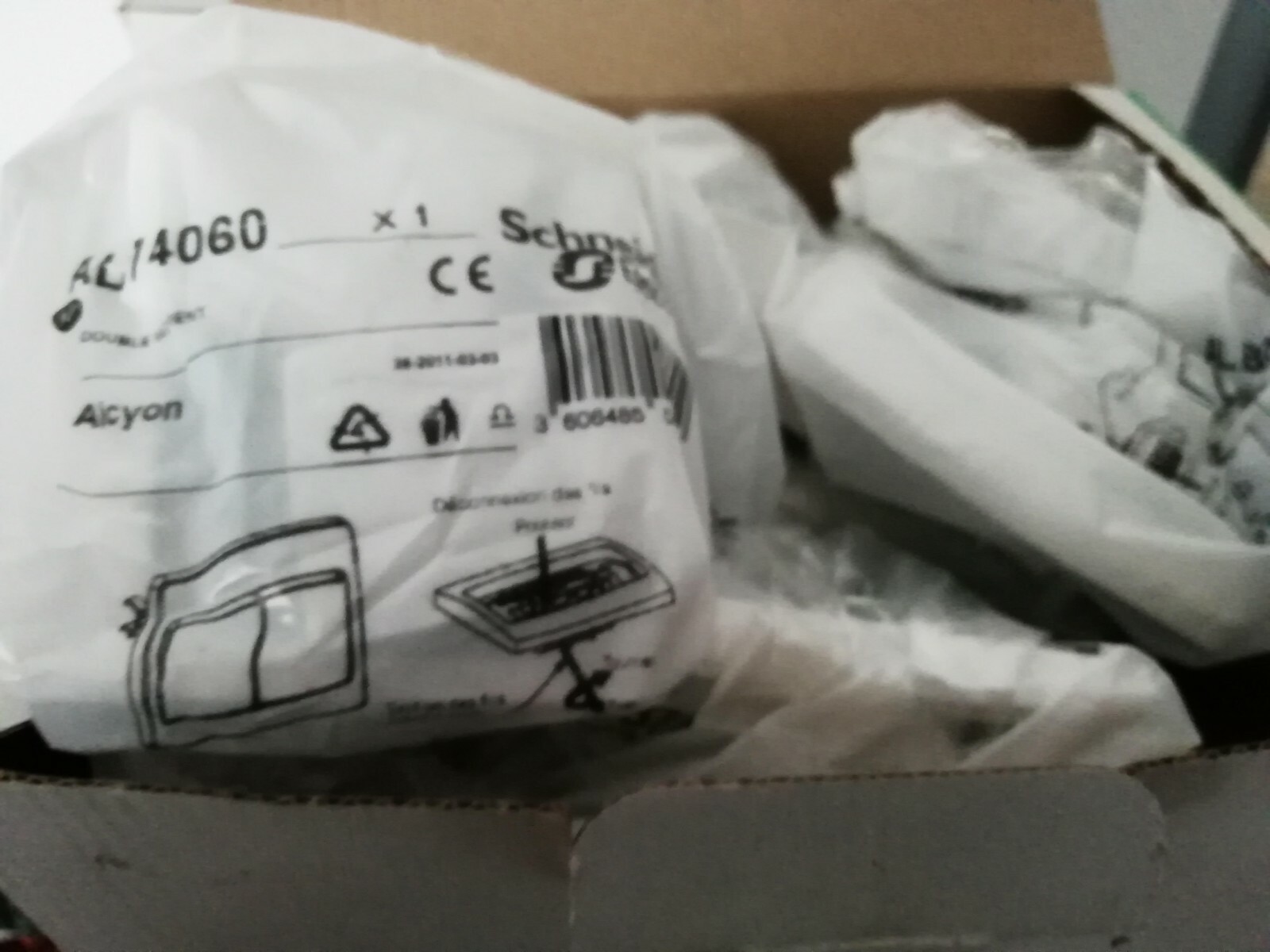 Schneider Alcyon interrupteur double va-et-vient électricité maison lot de 2