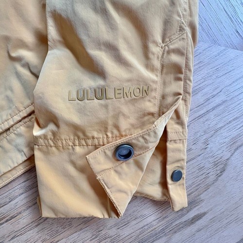LULULEMON Wheat Yellow Simply Effortless Cropped SOLD OUT Light Jacket SZ 6 EUC - Picture 10 of 18